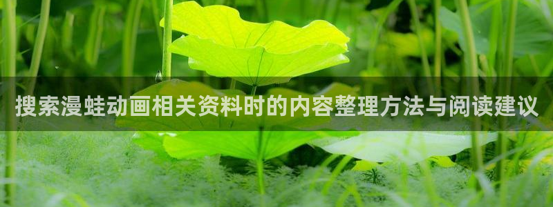 动漫推荐在线观看：搜索漫蛙动画相关资料时的内容整理方法与阅读建议